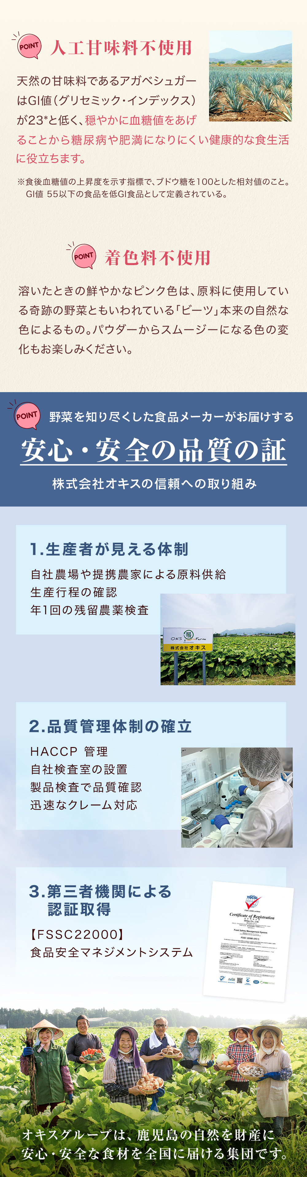 美容のプロ野菜のプロ